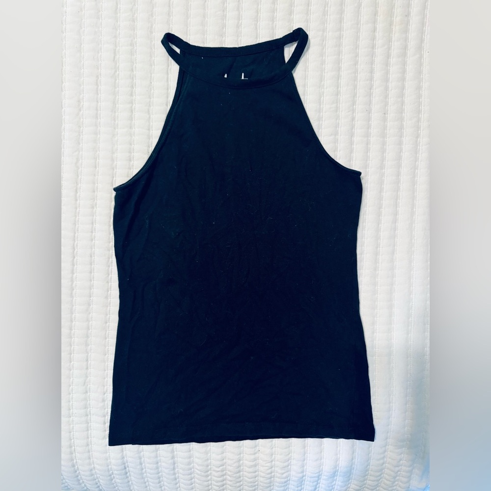 Chic Black Halter Women's Tank Top
